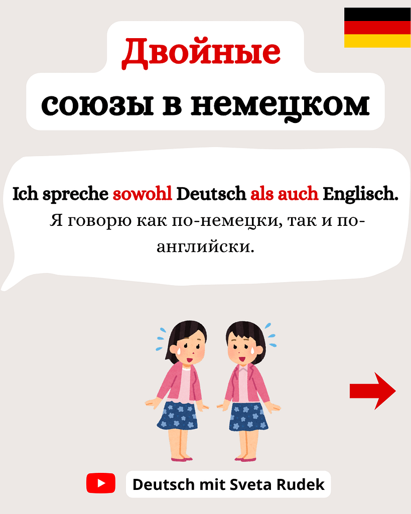Двойные союзы в немецком языке. Doppelte Konjunktionen