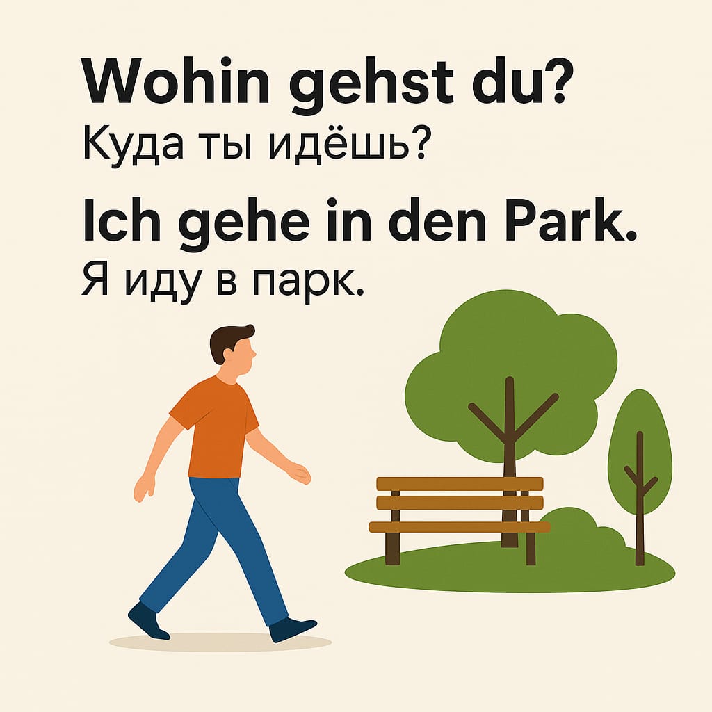 предлоги места в немецком языке