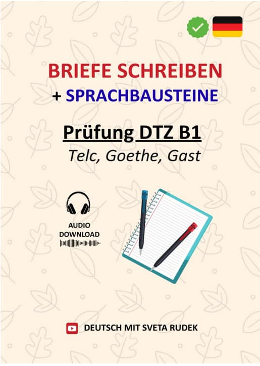 как написать письмо для экзамена по немецкому DTZ B1. Примеры и основные темы. / Briefe schreiben DTZ Telc Gast Goethe B1 von Sveta Rudek